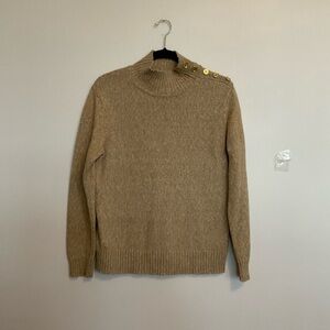 Michael Kors Tan Sweater with Button Detail